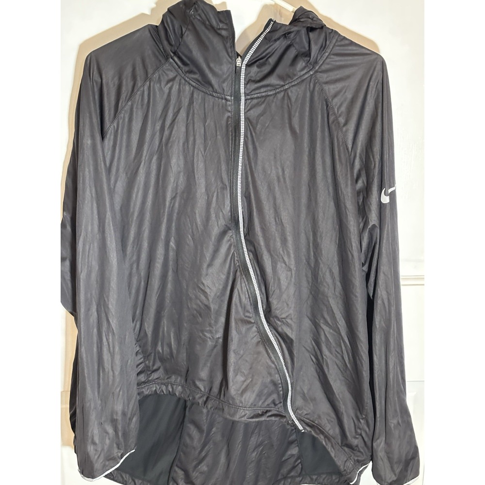 Nike Runway Shield Running Jacket Black Reflective CJ5077-010 Women's Size L